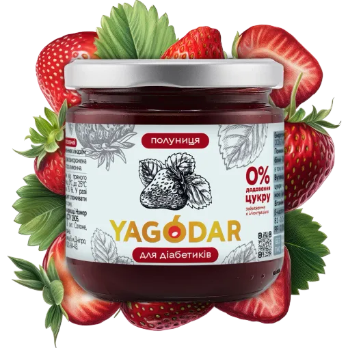 Полуничний Джем для діабетиків без цукру - 5