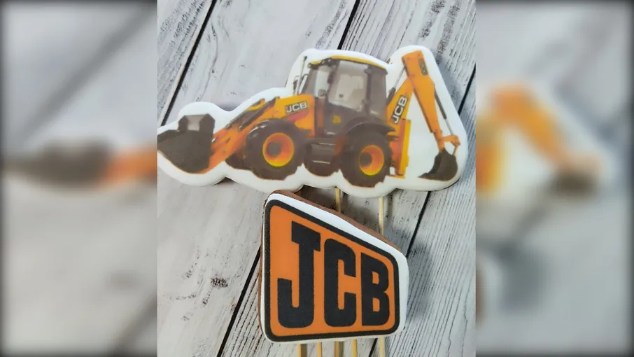 Набір пряників Екскаватор JCB і логотип - 4