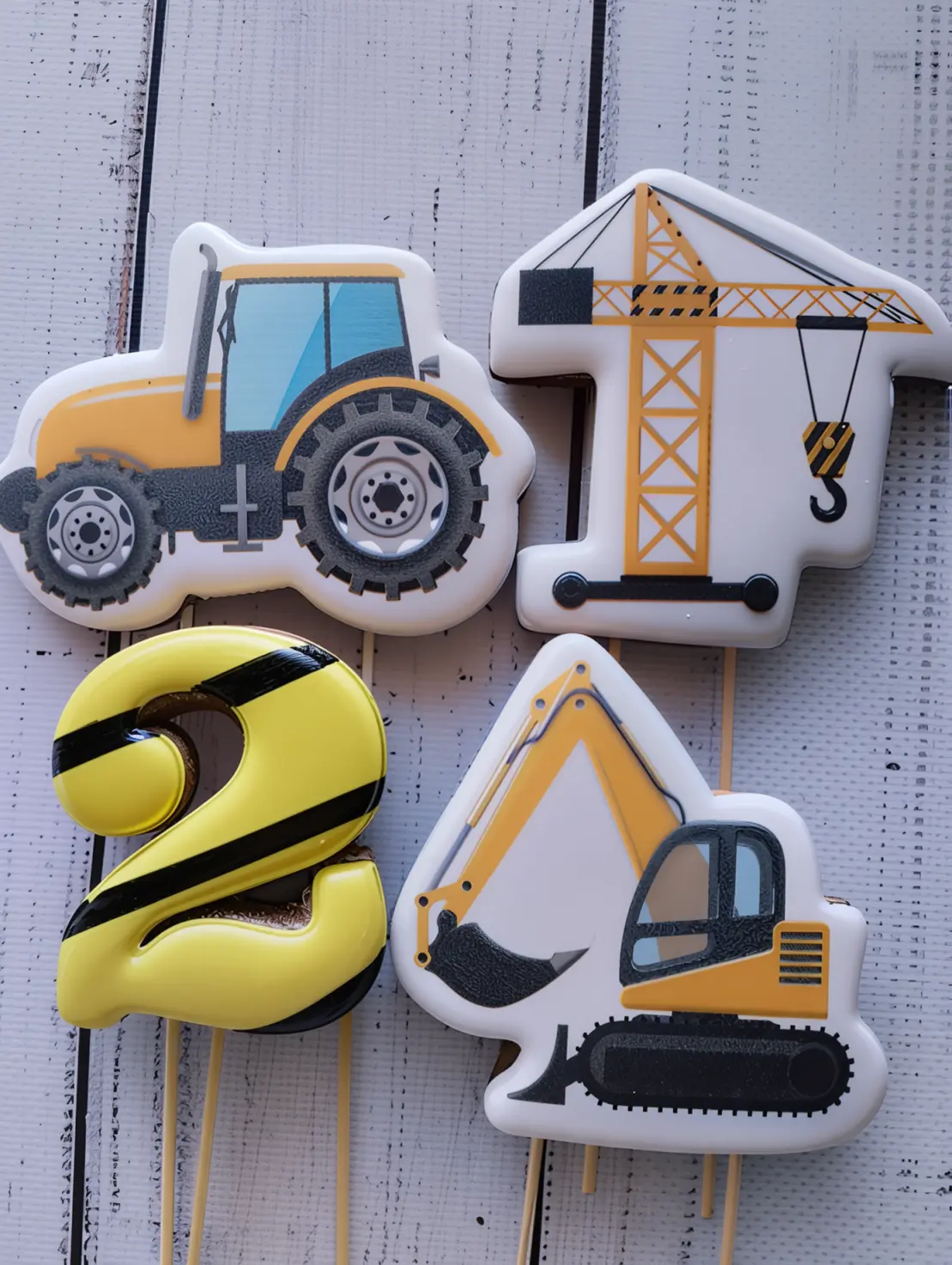Набір пряників "Трактор, екскаватор і кран"  - 5