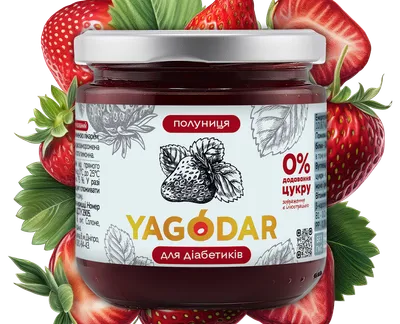 Полуничний Джем для діабетиків без цукру-harvy.market