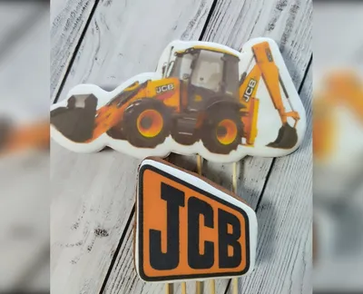 Набір пряників Екскаватор JCB і логотип-harvy.market
