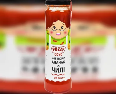 Соус "Hot tropic Ананас х чилі" 220 г, Pozzy-harvy.market