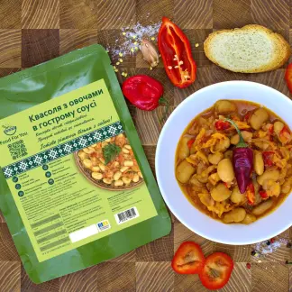 Квасоля з овочами в гострому соусі 350г-harvy.market
