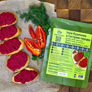 Ікра бурякова з гострим перцем 500г-harvy.market