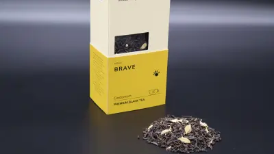 Чорний преміум чай із кардамоном-harvy.market