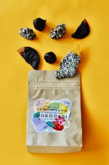 Мікс сухофркктів у медовому шоколаді, 160 грам-harvy.market