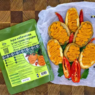 Ікра кабачкова з гострим перцем 500г-harvy.market