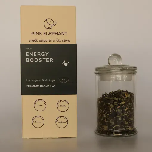 Чорний чай з лемонграсом та морінгою для енергії - 1