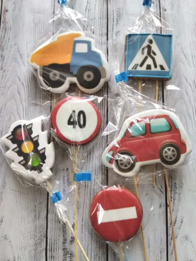 Набір пряників «Машинки та дорожні знаки» - 5