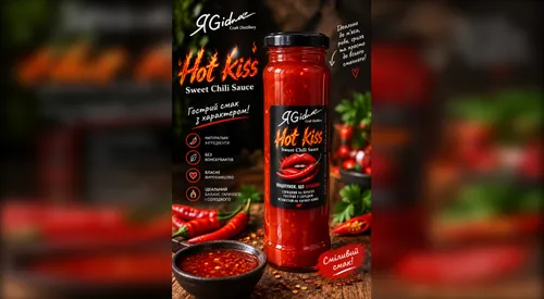 Sweet Chili Sauce "Hot Kiss" 235 мл, ЯGidna - 1