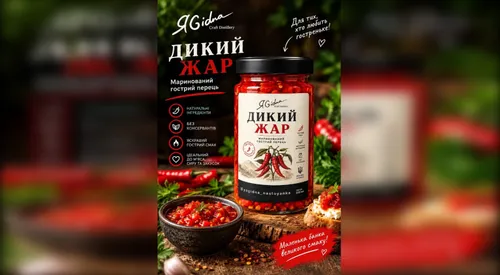 Маринований перець "Дикий ЖАР" 300 мл, ЯGidna - 1