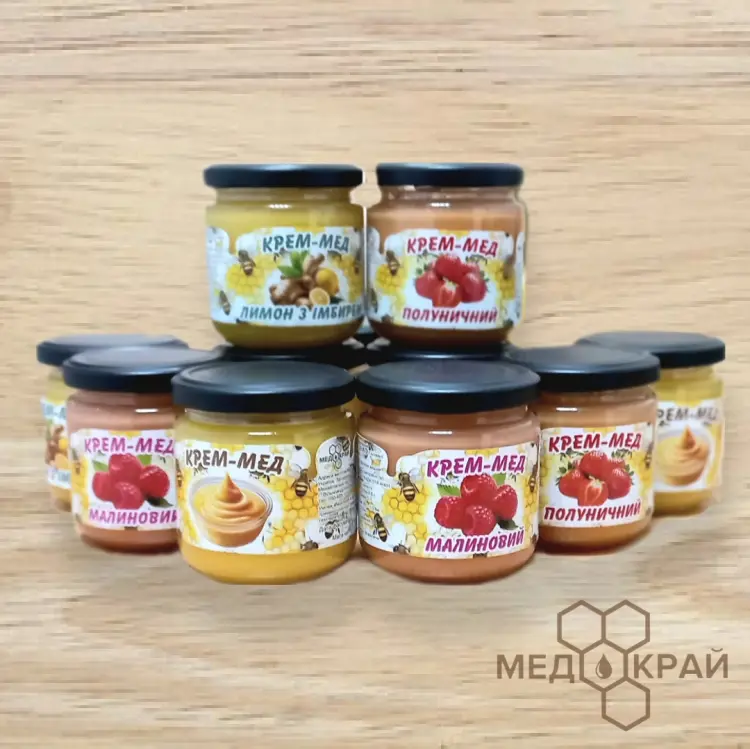 Крем-мед з малиною - 5